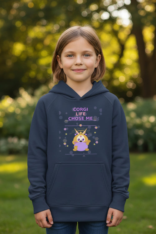 Black hoodie with pizza character design, paired with jeans, sandals, and sunglasses on a white background