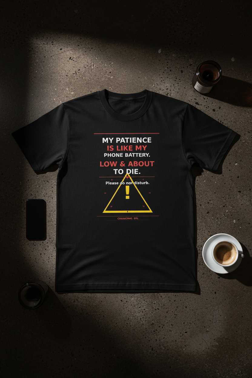My Patience Tee Flat Lay