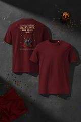 Not All Heroes - Burgundy Flat Lay
