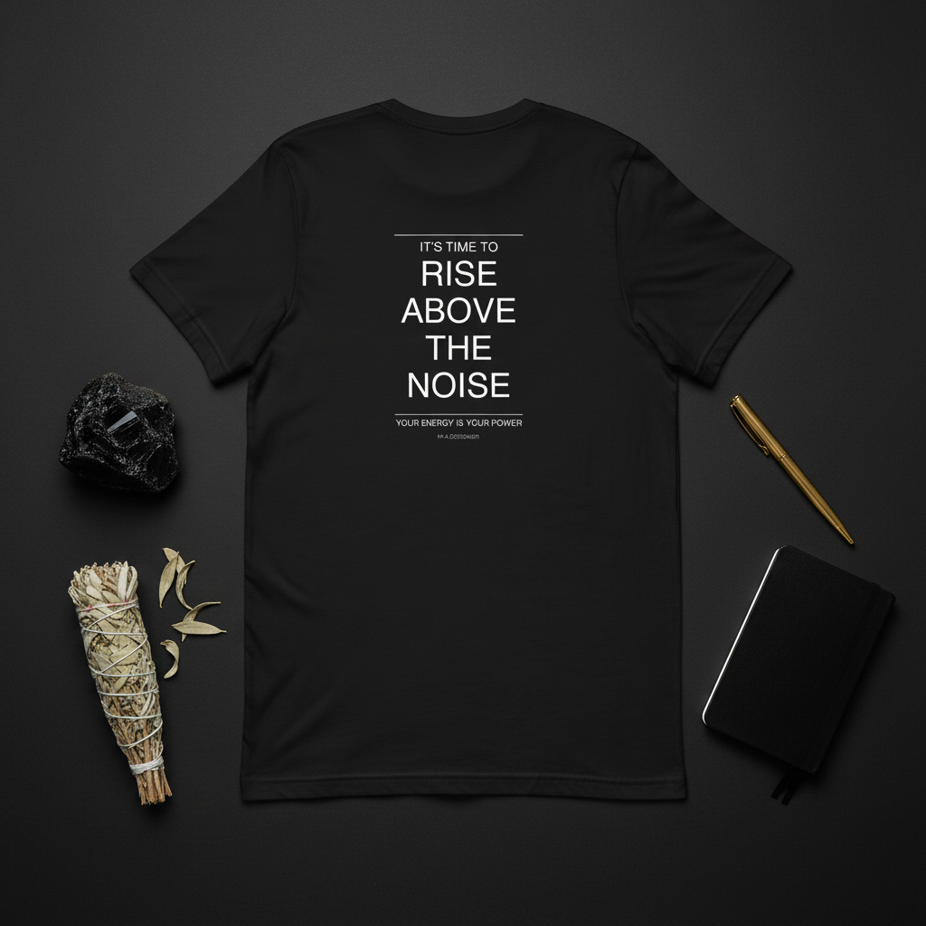 Rise Above Black Flat-Lay
