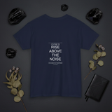 Rise Above Dark Navy Flat-Lay