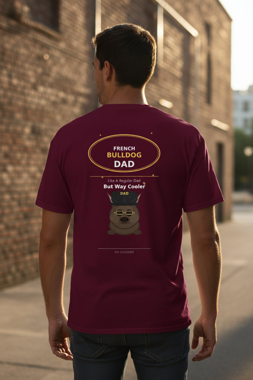 French Bulldog Dad T-Shirt | Like A Regular Dad But Way Cooler | M-A Designer